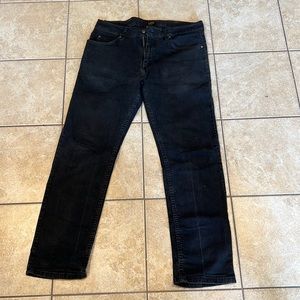 Men’s Lee Regular Fit Black Jeans Size 34x32